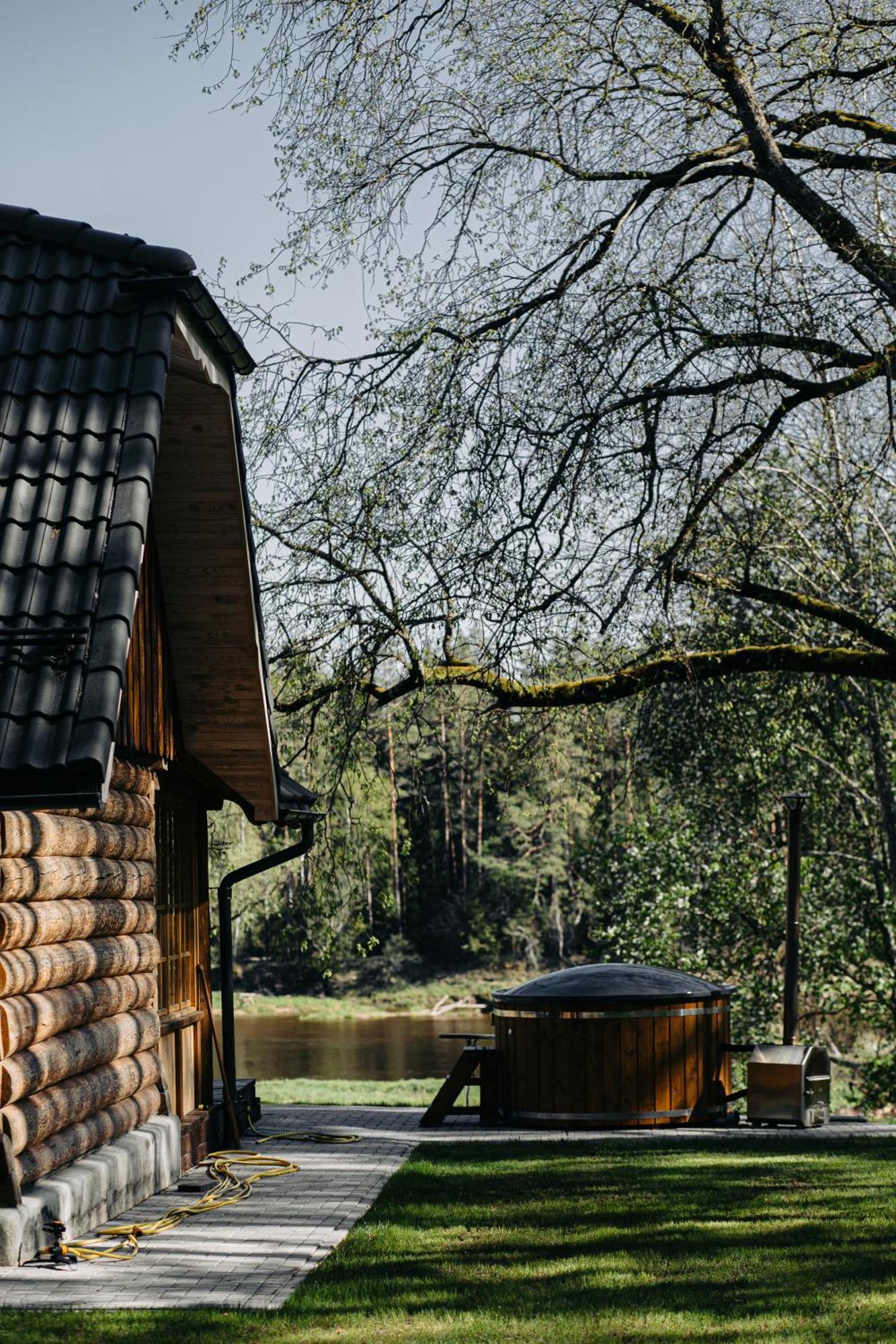 "Gaujmale" Sauna House In Nature Laukbeitini Exterior foto